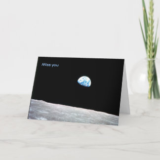 Miss U: You seem so far away-Wish you were here: Card