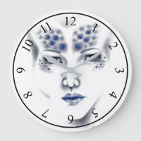 Miss Universe Alien Lady Original Art Clock
