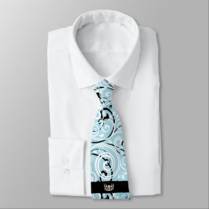 Miss USA Blue Crown Men's Flourish Tie