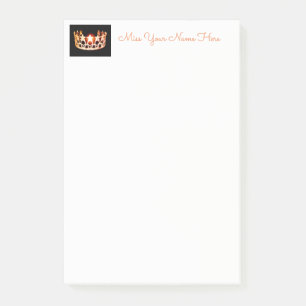 Miss USA Orange Crown Post-it-Notes Post-it Notes