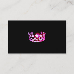 Miss USA Pink Crown Business Cards