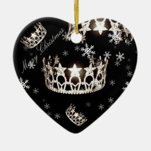 Miss USA Silver Crown Christmas Ornament