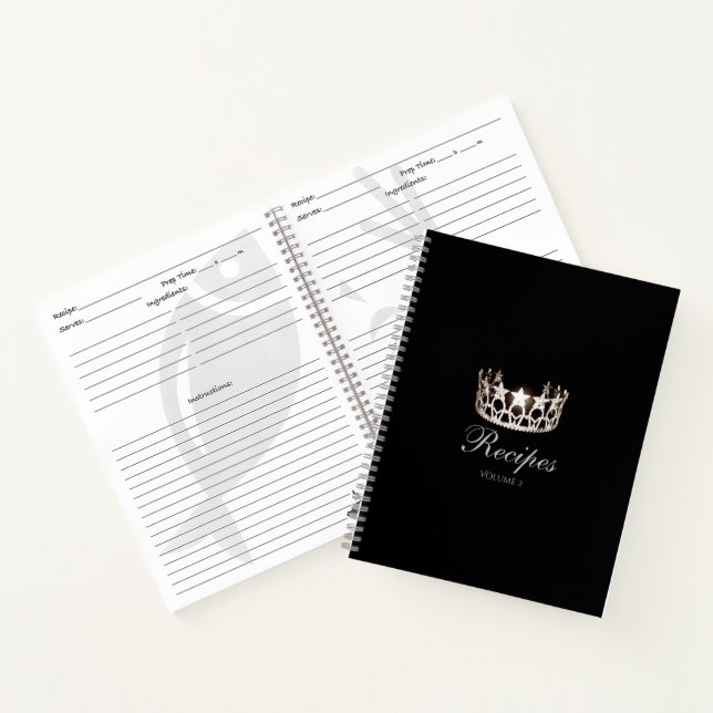 Miss USA Silver Crown Custom Recipe Notebook (Inside)