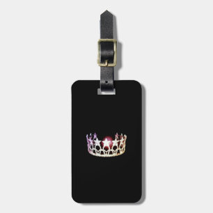Miss USA Silver Crown Luggage Tag-Vertical Luggage Tag
