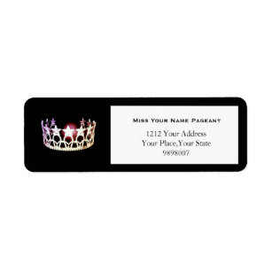 Miss USA Silver Crown Return Address Labels