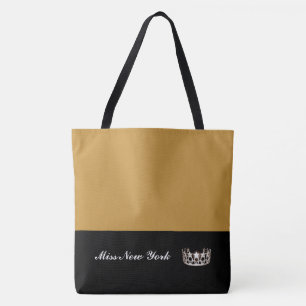 Miss USA Silver Crown Tote Bag-Large Golden Rod