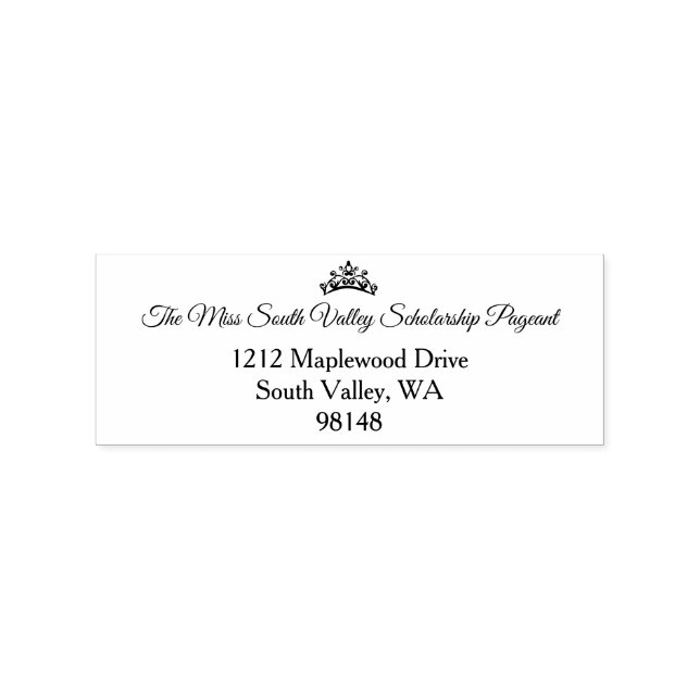 Miss USA style Pageant Rubber Stamp (Imprint)