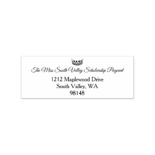 Miss USA style Pageant Rubber Stamp