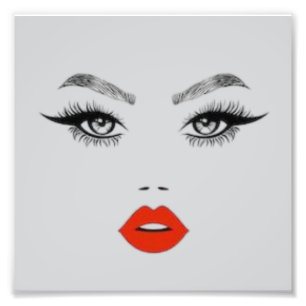 Miss woman photo print