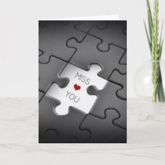 **MISS YOU AT CHRISTMAS** CHRISTMAS CARD (Front)