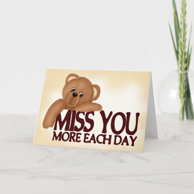 Miss You Bear Card (Front)