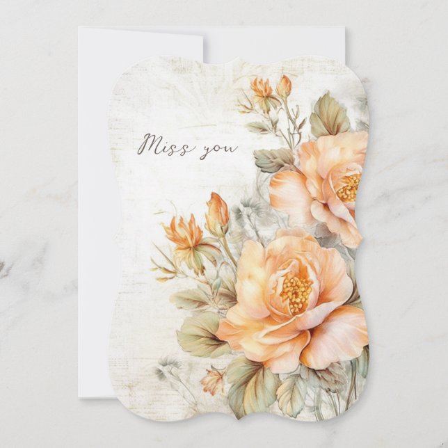Miss you card (Front)