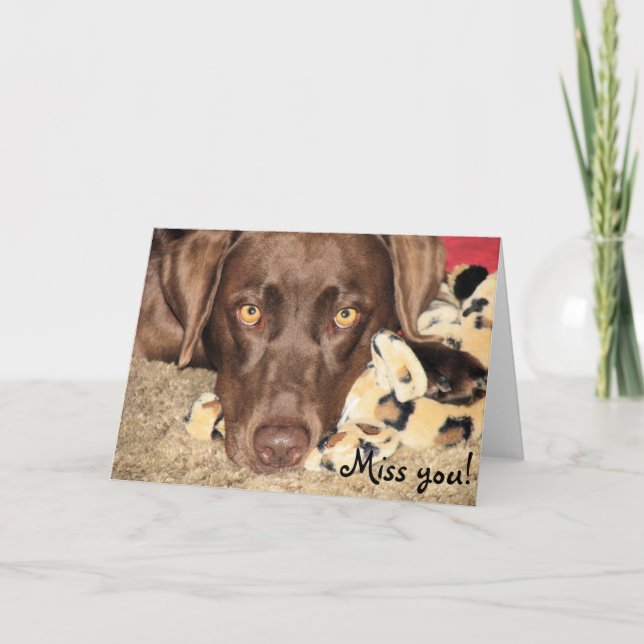 Miss you! card (Front)