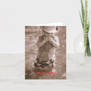 Miss you! card
