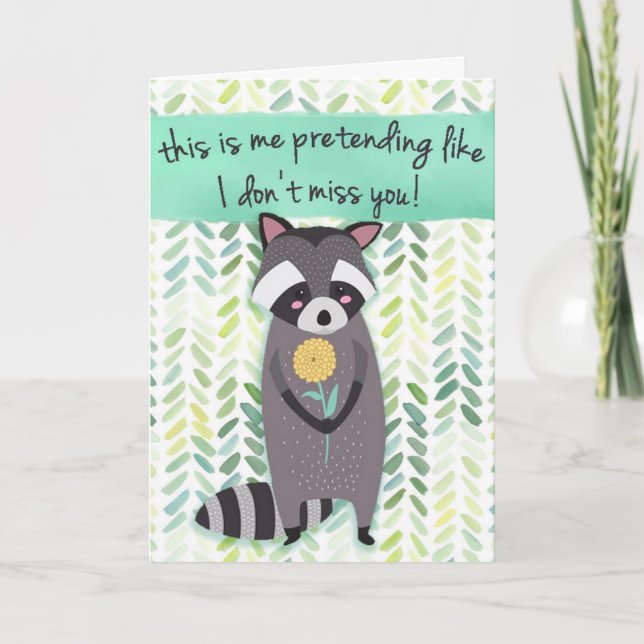 Miss You Card (Front)