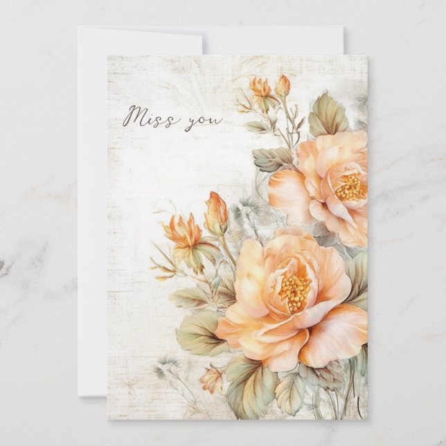 Miss you card (Front)