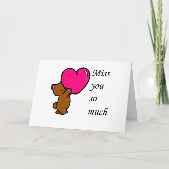 Miss You Card (Front)