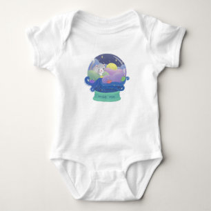 Miss You: Cat & Paper Boats Baby Bodysuit