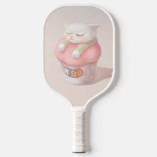 Miss You Cupcake Illustration Pickleball Paddle