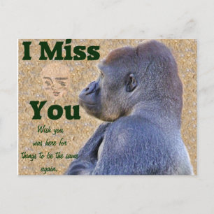 Miss You_Customize Product Postcard