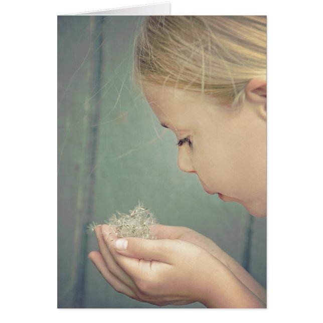 Miss You dandelion seeds in hand (Front)