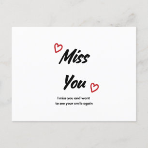 Miss You Greeting Card