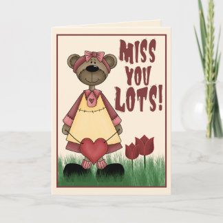 Miss You Lots Card