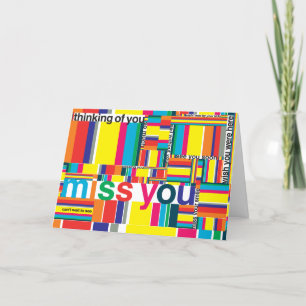 Miss you Missing Person card