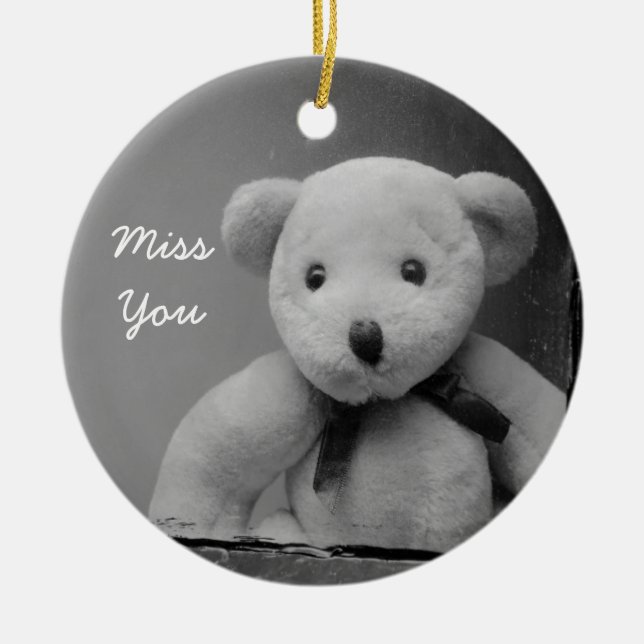 "Miss You" Ornament (Front)