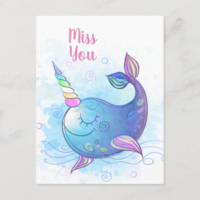 Miss You Postcard (Front)