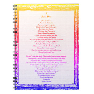 Miss You Spiral Notebook