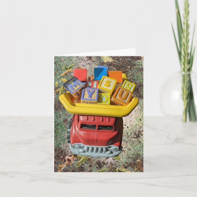 Miss You Truckloads Card (Front)