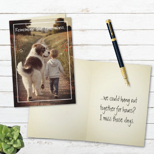 Miss You Vintage Filter Replaceable Photo Card