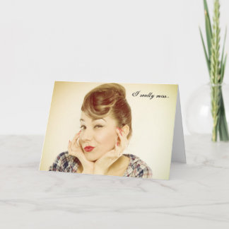 Miss Your Retro Vibe Greeting Card
