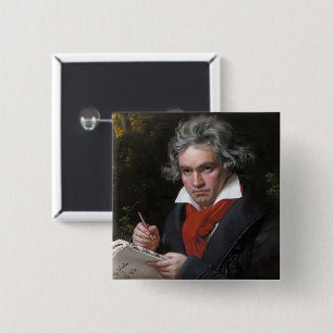 Missa Solemnis: Ludwig Beethoven Classical Music 15 Cm Square Badge