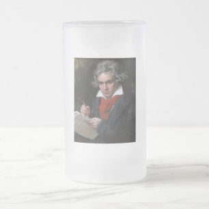 Missa Solemnis: Ludwig Beethoven Classical Music Frosted Glass Beer Mug