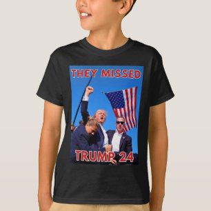 Missed Trump 2024 - Patriotic Political Maga  T-Shirt