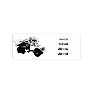 Missile vehicle cartoon illustration rubber stamp