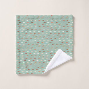 Missing boats - Light teal Wash Cloth