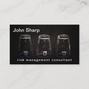 Missing Impossible Risk Management funny custom Business Card