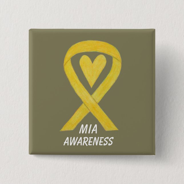 Missing in Action (MIA) Awareness Ribbon Pin (Front)