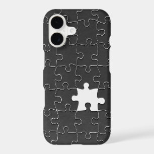 Missing Jigsaw Puzzle Piece black