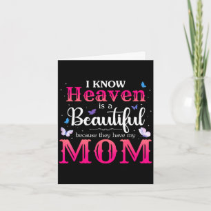 Missing mum in heaven angel memorial day Missing m Card