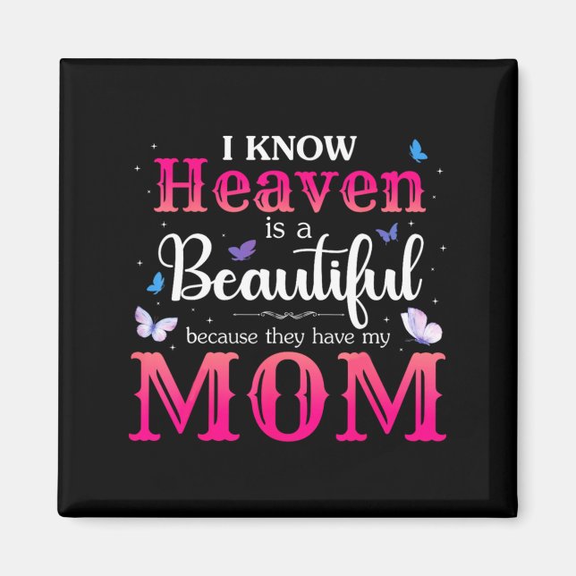 Missing mum in heaven angel memorial day Missing m Magnet (Front)