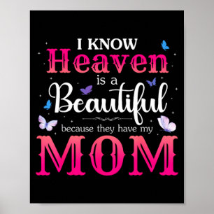 Missing mum in heaven angel memorial day mother Mi Poster