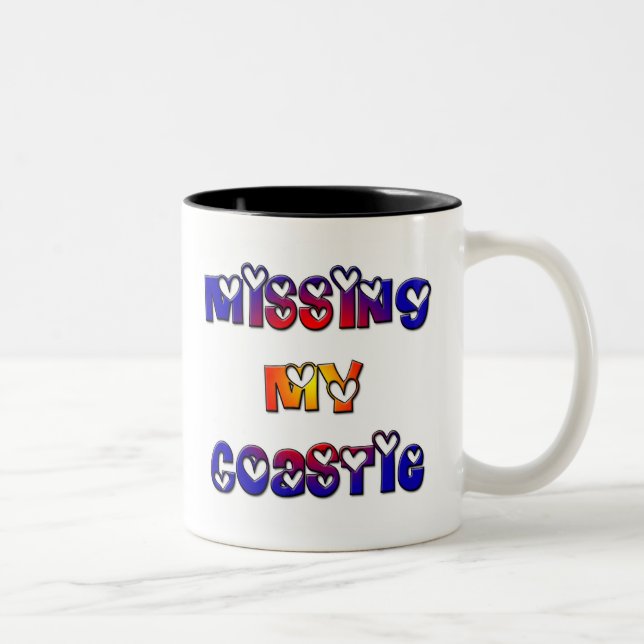 Missing My Coastie Two-Tone Coffee Mug (Right)