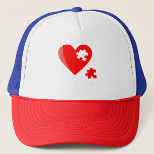 Missing Piece Heart Puzzle Valetines Day Shirt Gif Trucker Hat