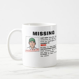 Missing, Presumed Golfing: Personalised Golf Mug