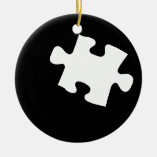 Missing Puzzle Piece Ceramic Tree Decoration