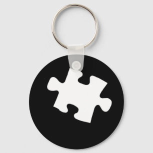 Missing Puzzle Piece Key Ring
